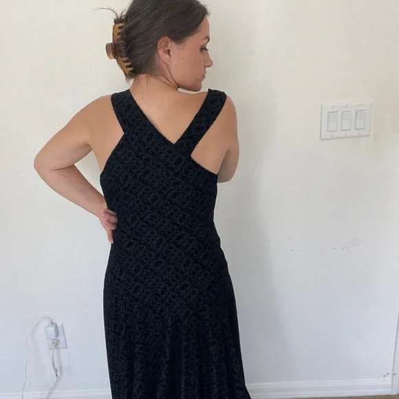 Alaïa black ball gown with velvet detail size 38 - Picture 9 of 11